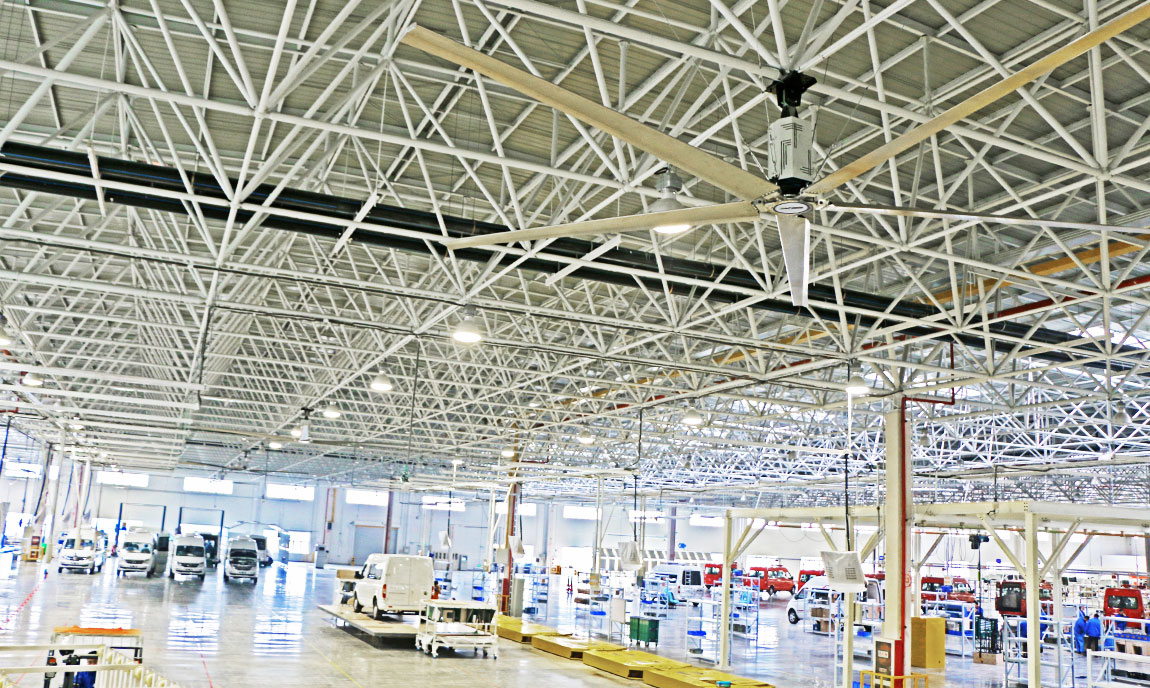 large industrial ceiling fans